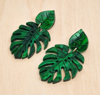 boucles d oreilles monstera tropical 01