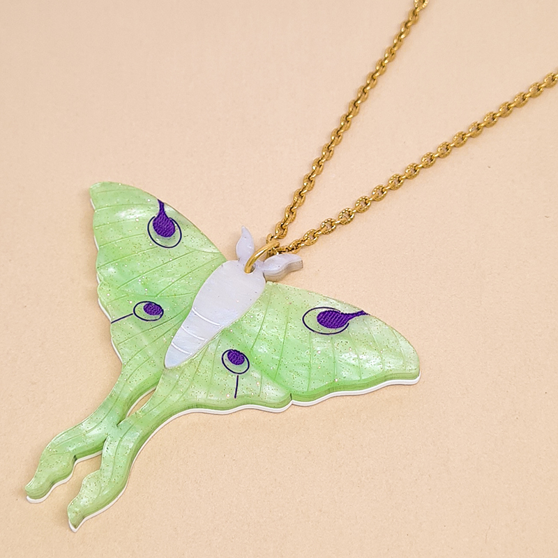collier papillon de lune 1