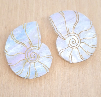 boucles d'oreilles ammonite