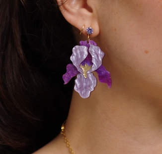 boucles d'oreilles iris