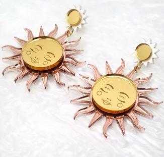 boucles d'oreilles soleil