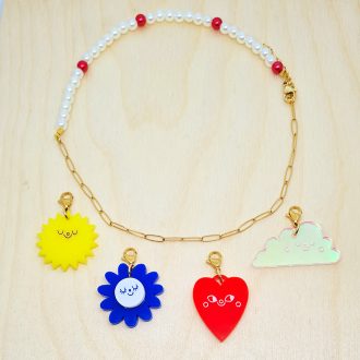 collier more is more 4 charms