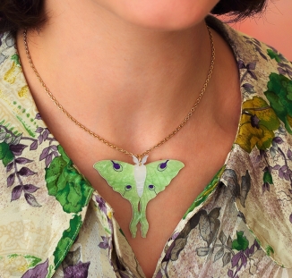 collier papillon de lune 3