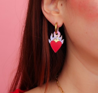 creoles coeur en flamme love 2