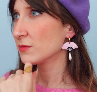 creoles eventail bague cordi