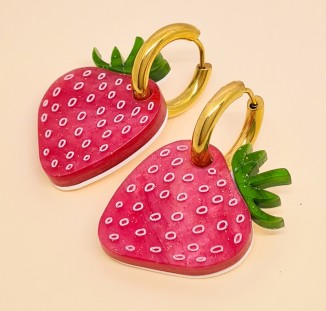 creoles jolie fraise 2